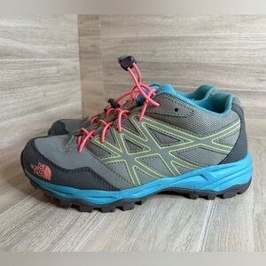 The North Face Hedgehog Hiker WP Shoe - Kids 6 Teal Pink